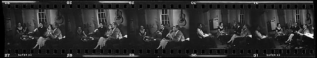 [12 Views of Party at 441 East 92nd Street Apartment with Jane Smith Evans and Others], Walker Evans (American, St. Louis, Missouri 1903–1975 New Haven, Connecticut), Film negative