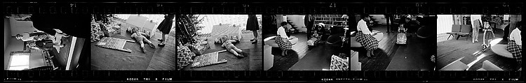 [72 Portraits of the Jessup Children, Christmas 1957], Walker Evans (American, St. Louis, Missouri 1903–1975 New Haven, Connecticut), Film negative