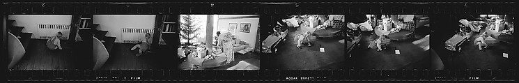 [72 Portraits of the Jessup Children, Christmas 1957], Walker Evans (American, St. Louis, Missouri 1903–1975 New Haven, Connecticut), Film negative