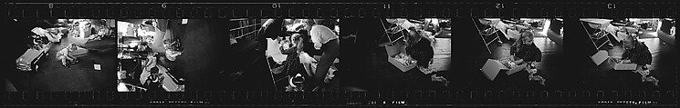 [72 Portraits of the Jessup Children, Christmas 1957], Walker Evans (American, St. Louis, Missouri 1903–1975 New Haven, Connecticut), Film negative