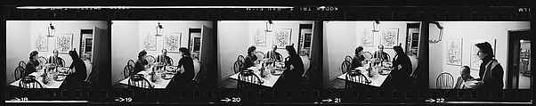 [30 Portraits of Vita Petersen at Dinner Party], Walker Evans (American, St. Louis, Missouri 1903–1975 New Haven, Connecticut), Film negative