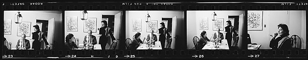 [30 Portraits of Vita Petersen at Dinner Party], Walker Evans (American, St. Louis, Missouri 1903–1975 New Haven, Connecticut), Film negative