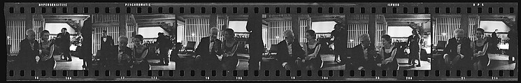 [284 Views of Party, Possibly New Year's Eve Party at Home of Robert Penn Warren], Walker Evans (American, St. Louis, Missouri 1903–1975 New Haven, Connecticut), Film negative