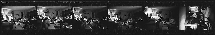 [284 Views of Party, Possibly New Year's Eve Party at Home of Robert Penn Warren], Walker Evans (American, St. Louis, Missouri 1903–1975 New Haven, Connecticut), Film negative