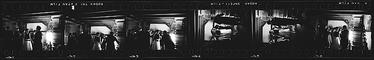 [284 Views of Party, Possibly New Year's Eve Party at Home of Robert Penn Warren], Walker Evans (American, St. Louis, Missouri 1903–1975 New Haven, Connecticut), Film negative