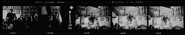 [284 Views of Party, Possibly New Year's Eve Party at Home of Robert Penn Warren], Walker Evans (American, St. Louis, Missouri 1903–1975 New Haven, Connecticut), Film negative