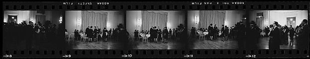 [284 Views of Party, Possibly New Year's Eve Party at Home of Robert Penn Warren], Walker Evans (American, St. Louis, Missouri 1903–1975 New Haven, Connecticut), Film negative