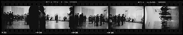 [284 Views of Party, Possibly New Year's Eve Party at Home of Robert Penn Warren], Walker Evans (American, St. Louis, Missouri 1903–1975 New Haven, Connecticut), Film negative
