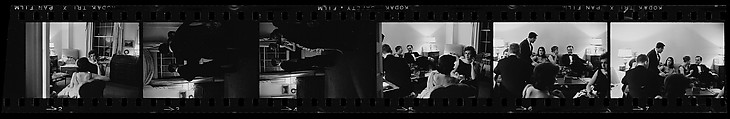 [23 Portraits of Isabelle Evans and Others at Dinner Party], Walker Evans (American, St. Louis, Missouri 1903–1975 New Haven, Connecticut), Film negative