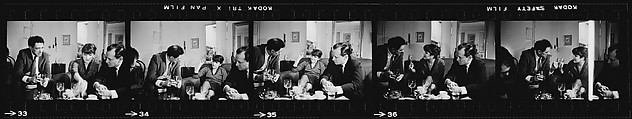 [35 Views of John McDonald and Others at Party], Walker Evans (American, St. Louis, Missouri 1903–1975 New Haven, Connecticut), Film negative