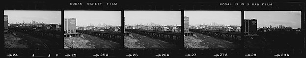 [30 Views of Manhattan Skyline from Queens Roadway, New York City], Walker Evans (American, St. Louis, Missouri 1903–1975 New Haven, Connecticut), Film negative