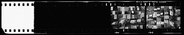 [72 Views of Signs and Shopwindows, with Studies of Men's Dress Possibly for Unpublished Fortune Portfolio "The Clothes," Vicinity Cortlandt Street, New York City], Walker Evans (American, St. Louis, Missouri 1903–1975 New Haven, Connecticut), Film negative