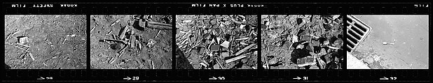 [70 Views of Street Debris, New York City], Walker Evans (American, St. Louis, Missouri 1903–1975 New Haven, Connecticut), Film negative