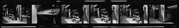 [340 Street Scenes, Including Pedestrians, Grafitti, Storefronts and Interiors, New York City], Walker Evans (American, St. Louis, Missouri 1903–1975 New Haven, Connecticut), Film negative
