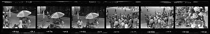 [340 Street Scenes, Including Pedestrians, Grafitti, Storefronts and Interiors, New York City], Walker Evans (American, St. Louis, Missouri 1903–1975 New Haven, Connecticut), Film negative