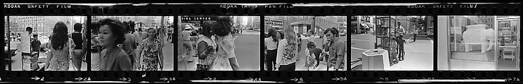 [340 Street Scenes, Including Pedestrians, Grafitti, Storefronts and Interiors, New York City], Walker Evans (American, St. Louis, Missouri 1903–1975 New Haven, Connecticut), Film negative