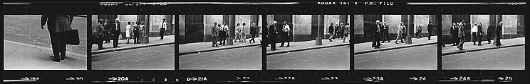 [340 Street Scenes, Including Pedestrians, Grafitti, Storefronts and Interiors, New York City], Walker Evans (American, St. Louis, Missouri 1903–1975 New Haven, Connecticut), Film negative