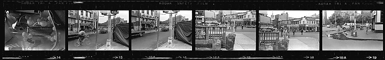[340 Street Scenes, Including Pedestrians, Grafitti, Storefronts and Interiors, New York City], Walker Evans (American, St. Louis, Missouri 1903–1975 New Haven, Connecticut), Film negative