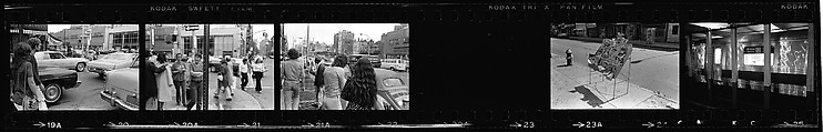 [340 Street Scenes, Including Pedestrians, Grafitti, Storefronts and Interiors, New York City], Walker Evans (American, St. Louis, Missouri 1903–1975 New Haven, Connecticut), Film negative