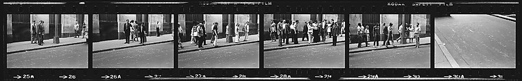 [340 Street Scenes, Including Pedestrians, Grafitti, Storefronts and Interiors, New York City], Walker Evans (American, St. Louis, Missouri 1903–1975 New Haven, Connecticut), Film negative