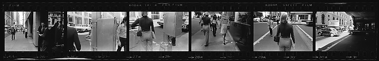 [340 Street Scenes, Including Pedestrians, Grafitti, Storefronts and Interiors, New York City], Walker Evans (American, St. Louis, Missouri 1903–1975 New Haven, Connecticut), Film negative