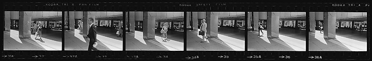 [340 Street Scenes, Including Pedestrians, Grafitti, Storefronts and Interiors, New York City], Walker Evans (American, St. Louis, Missouri 1903–1975 New Haven, Connecticut), Film negative