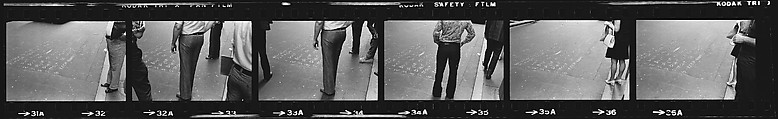 [340 Street Scenes, Including Pedestrians, Grafitti, Storefronts and Interiors, New York City], Walker Evans (American, St. Louis, Missouri 1903–1975 New Haven, Connecticut), Film negative