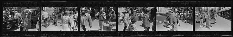 [340 Street Scenes, Including Pedestrians, Grafitti, Storefronts and Interiors, New York City], Walker Evans (American, St. Louis, Missouri 1903–1975 New Haven, Connecticut), Film negative