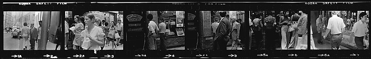 [340 Street Scenes, Including Pedestrians, Grafitti, Storefronts and Interiors, New York City], Walker Evans (American, St. Louis, Missouri 1903–1975 New Haven, Connecticut), Film negative