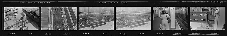 [340 Street Scenes, Including Pedestrians, Grafitti, Storefronts and Interiors, New York City], Walker Evans (American, St. Louis, Missouri 1903–1975 New Haven, Connecticut), Film negative