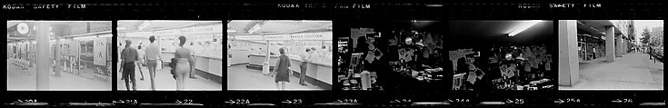 [340 Street Scenes, Including Pedestrians, Grafitti, Storefronts and Interiors, New York City], Walker Evans (American, St. Louis, Missouri 1903–1975 New Haven, Connecticut), Film negative