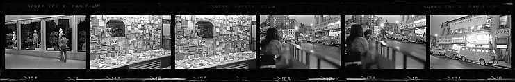 [340 Street Scenes, Including Pedestrians, Grafitti, Storefronts and Interiors, New York City], Walker Evans (American, St. Louis, Missouri 1903–1975 New Haven, Connecticut), Film negative