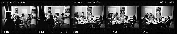 [74 Views of Dinner Party at Home of Jack Heliker, Cranberry Island, Maine], Walker Evans (American, St. Louis, Missouri 1903–1975 New Haven, Connecticut), Film negative