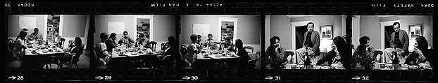 [74 Views of Dinner Party at Home of Jack Heliker, Cranberry Island, Maine], Walker Evans (American, St. Louis, Missouri 1903–1975 New Haven, Connecticut), Film negative