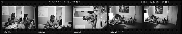 [74 Views of Dinner Party at Home of Jack Heliker, Cranberry Island, Maine], Walker Evans (American, St. Louis, Missouri 1903–1975 New Haven, Connecticut), Film negative