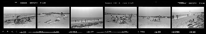 [97 Views from Trip to Texas, Including Beach Scenes, Roadside Architecture, Views Through Car Window], Walker Evans (American, St. Louis, Missouri 1903–1975 New Haven, Connecticut), Film negative