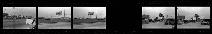 [97 Views from Trip to Texas, Including Beach Scenes, Roadside Architecture, Views Through Car Window], Walker Evans (American, St. Louis, Missouri 1903–1975 New Haven, Connecticut), Film negative