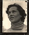 [Elmina Nettleton Soby], Walker Evans  American, Gelatin silver print on postcard stock