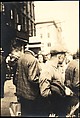 [Paul Grotz, Wearing Hat and Checked Coat in Crowd on Street, New York City], Walker Evans  American, Gelatin silver print