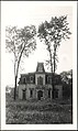 [Brick Second Empire House, Behind Two Trees], Walker Evans  American, Gelatin silver print