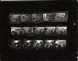 [Contact Sheet of 35mm Negatives: James Agee and Eleanor Clark in Conversation at Party], Walker Evans  American, Gelatin silver print