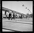 [125 Views of West Coast of Florida, Including: Women on Benches in Sarasota, Mangroves, Pelicans, Shuffleboard Players, Men on Street in Tampa, Sponge Diving Wharves at Tarpon Springs, Coastal Residences, Fishermen, and Miscellaneous Street Scenes], Walker Evans (American, St. Louis, Missouri 1903–1975 New Haven, Connecticut), Film negative