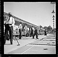 [125 Views of West Coast of Florida, Including: Women on Benches in Sarasota, Mangroves, Pelicans, Shuffleboard Players, Men on Street in Tampa, Sponge Diving Wharves at Tarpon Springs, Coastal Residences, Fishermen, and Miscellaneous Street Scenes], Walker Evans (American, St. Louis, Missouri 1903–1975 New Haven, Connecticut), Film negative