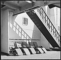 [54 Studies of La Liberte Ocean Liner Architecture Related to Architectural Forum Portfolio "Ship Shapes and Shadows", Published October 1958], Walker Evans (American, St. Louis, Missouri 1903–1975 New Haven, Connecticut), Film negative