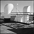 [54 Studies of La Liberte Ocean Liner Architecture Related to Architectural Forum Portfolio "Ship Shapes and Shadows", Published October 1958], Walker Evans (American, St. Louis, Missouri 1903–1975 New Haven, Connecticut), Film negative