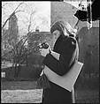 [168 Portraits, Views, and Studies: Unidentified Woman Looking at Photographs with Friend, Walking in Central Park Zoo, and Related Park and Skyline Views, New York City], Walker Evans (American, St. Louis, Missouri 1903–1975 New Haven, Connecticut), Film negative
