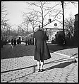[168 Portraits, Views, and Studies: Unidentified Woman Looking at Photographs with Friend, Walking in Central Park Zoo, and Related Park and Skyline Views, New York City], Walker Evans (American, St. Louis, Missouri 1903–1975 New Haven, Connecticut), Film negative