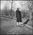 [168 Portraits, Views, and Studies: Unidentified Woman Looking at Photographs with Friend, Walking in Central Park Zoo, and Related Park and Skyline Views, New York City], Walker Evans (American, St. Louis, Missouri 1903–1975 New Haven, Connecticut), Film negative