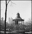 [168 Portraits, Views, and Studies: Unidentified Woman Looking at Photographs with Friend, Walking in Central Park Zoo, and Related Park and Skyline Views, New York City], Walker Evans (American, St. Louis, Missouri 1903–1975 New Haven, Connecticut), Film negative