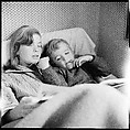 [48 Portraits of Coggeshall Children Reading in Bed; Caroline Blackwood; Robert and Mary Frank], Walker Evans (American, St. Louis, Missouri 1903–1975 New Haven, Connecticut), Film negative